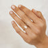 Four Claw Oval Lab Grown Diamond Ring